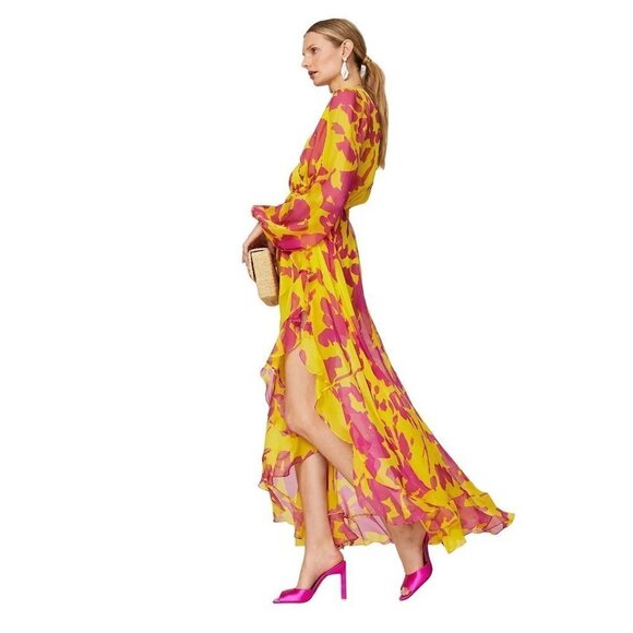 Caroline Constas Liv Maxi Dress in Yellow XSmall Womens Long Gown - Picture 3 of 15